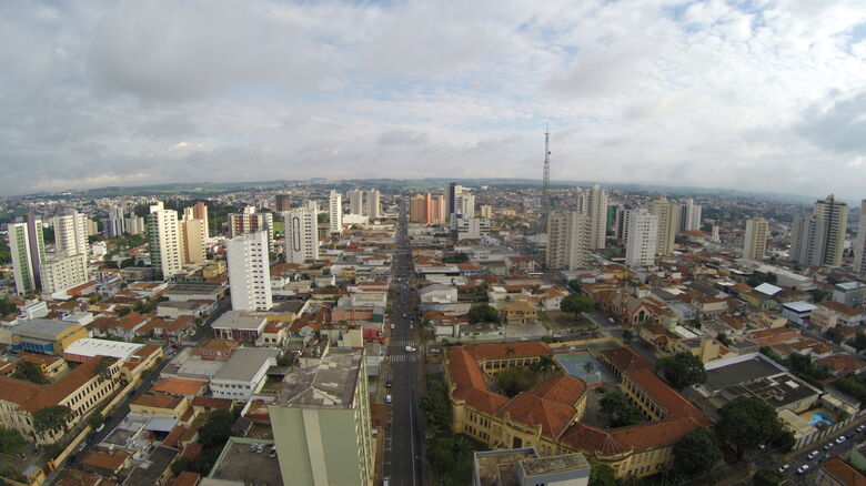 Vista aérea de São Carlos - Crédito: OWL Drones