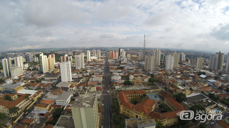 Vista aérea de São Carlos - Crédito: OWL Drones