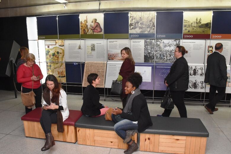 Exposição da Língua Portuguesa pode ser visitada no Teatro Municipal - Crédito: Divulgação