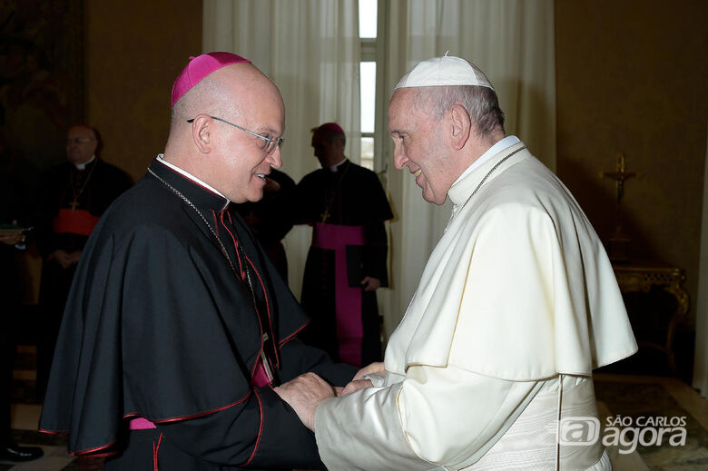 Dom Eduardo Malaspina se encontra com Papa Francisco - Crédito: Vatican News