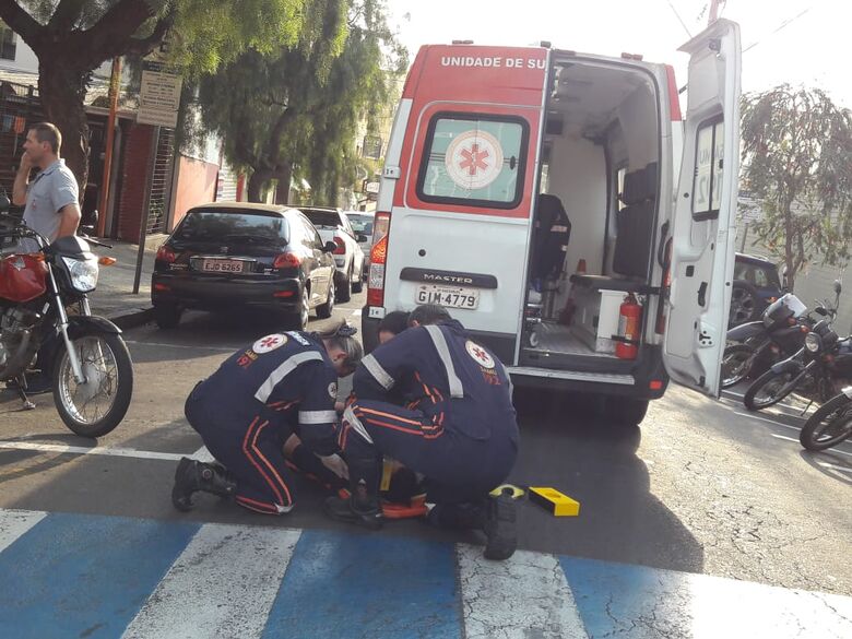 Acidente no centro deixa um ferido - Crédito: Maycon Maximino