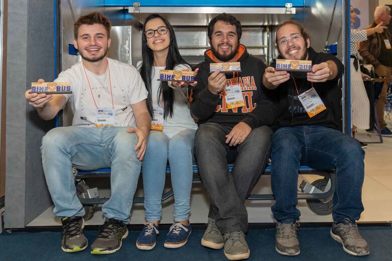 Estudantes da UFSCar criam solução para o transporte de bicicletas em ônibus - Crédito: Divulgação