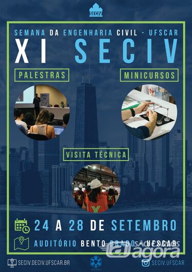 Semana da Engenharia Civil da UFSCar acontece de 24 a 28 de setembro -