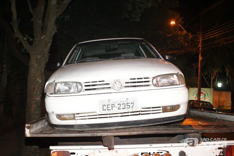 Veículo furtado é recuperado por PMs da Força Tática - Crédito: Colaborador