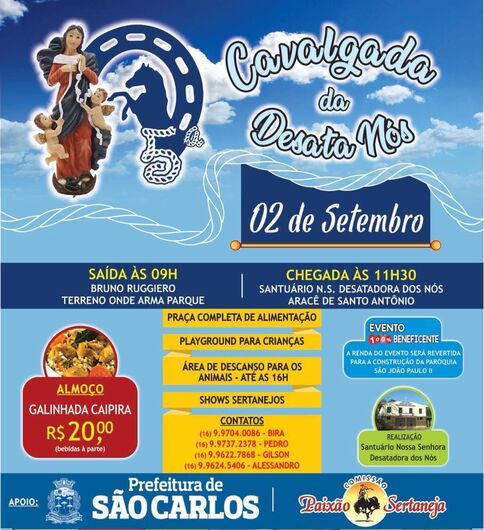Paróquia Desata Nós e Paixão Sertaneja realizam 5ª Cavalgada -