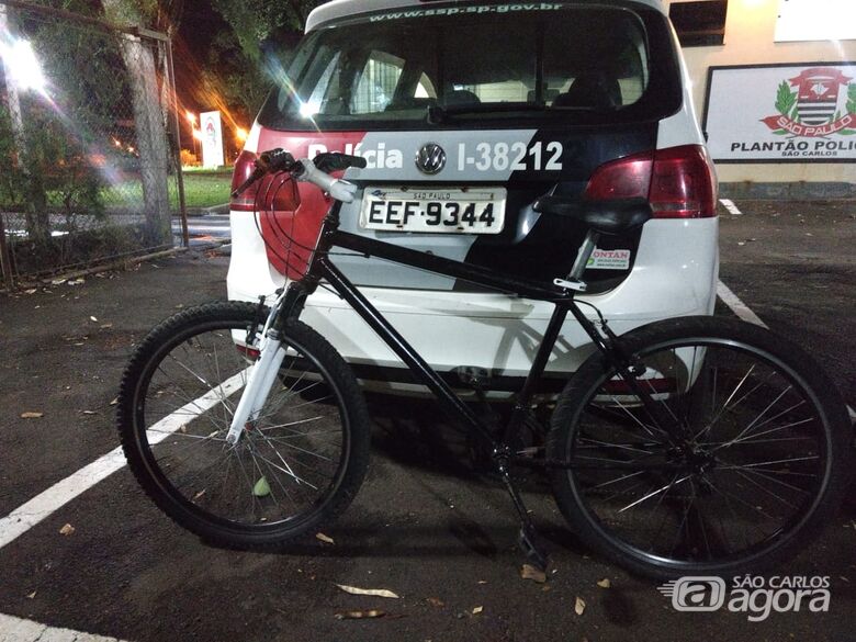 Ao tentar furtar bike, ladrão apanha em Ibaté - Crédito: Luciano Lopes