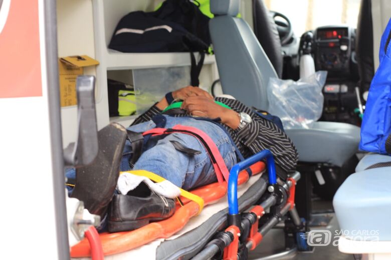 Colisão traseira deixa motociclista ferido no Santa Paula - Crédito: Marco Lúcio