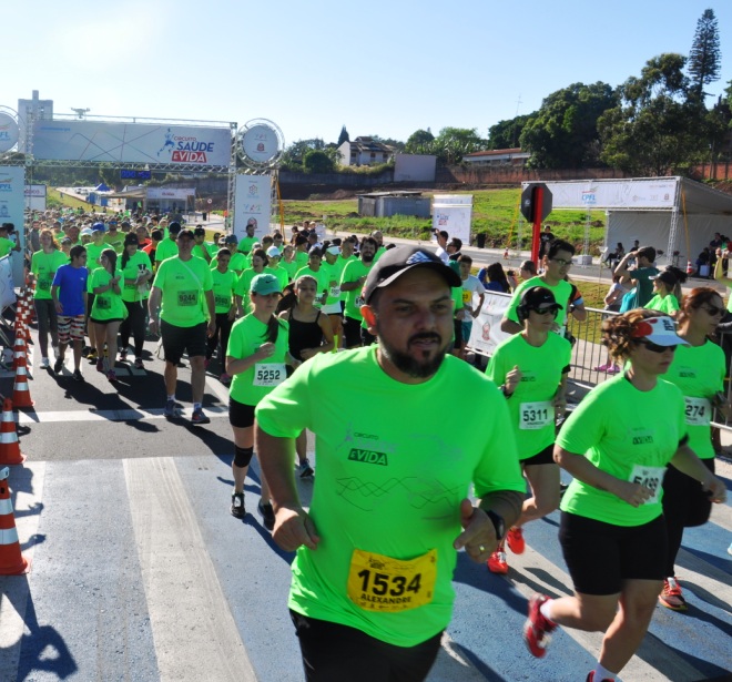 Mais de 2 mil pessoas participaram do Circuito Saúde e Vida - Crédito: Divulgação