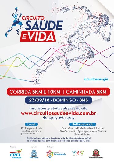 Circuito Saúde e Vida está com inscrições abertas -