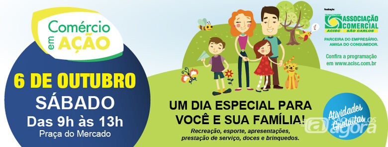Acisc vai realizar Comércio em Ação na Praça do Mercado -