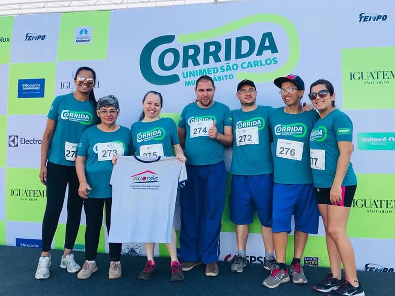 Cinco alunos da Acorde se realizam na 1ª Corrida Unimed - Crédito: Divulgação