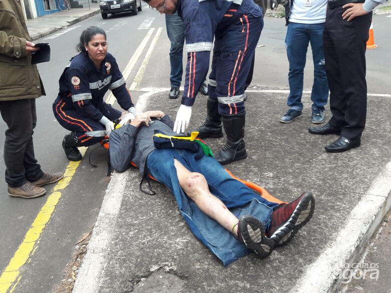 Pai e filho sofrem ferimentos após colisão na Vila Prado - Crédito: Maycon Maximino