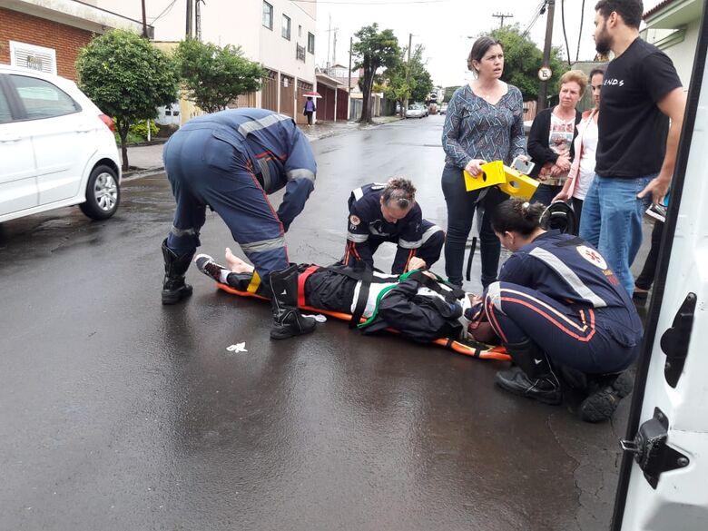 Colisão deixa motociclista ferido no Cidade Jardim - Crédito: Maycon Maximino