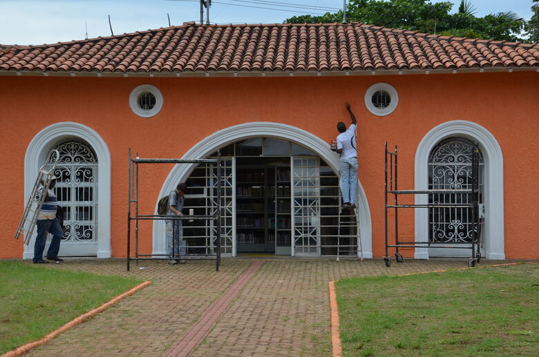 Fios de energia da Biblioteca Amadeu Amaral são furtados - Crédito: Divulgação