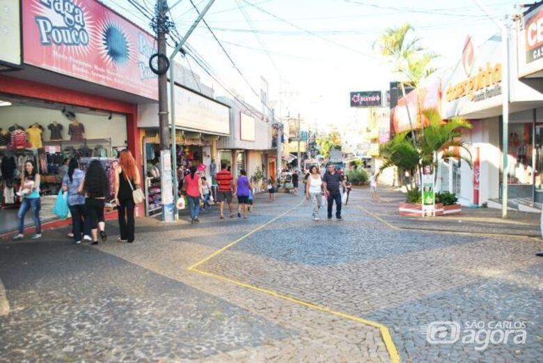 Obras no calçadão começam na segunda quinzena de outubro - Crédito: Divulgação