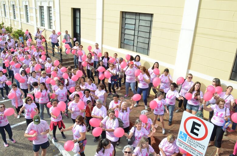 Caminhada encerra programação do mês Outubro Rosa - Crédito: Divulgação