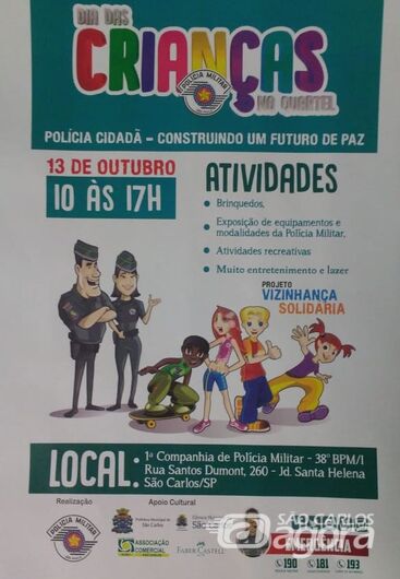 Polícia Militar prepara grande festa para as crianças no sábado -