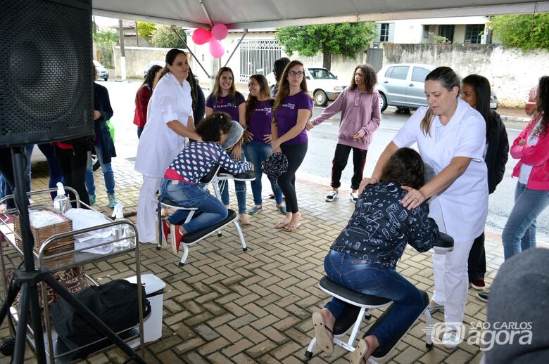 Centenas de pessoas participam das atividades do “Outubro Rosa” em Ibaté - Crédito: Divulgação