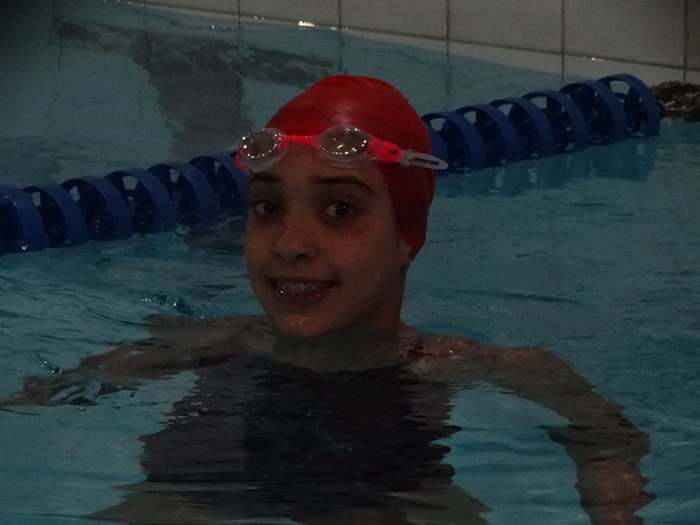 Julia Y Castro, talento da natação, sonha com ouro nos 100m peito - Crédito: Marcos Escrivani
