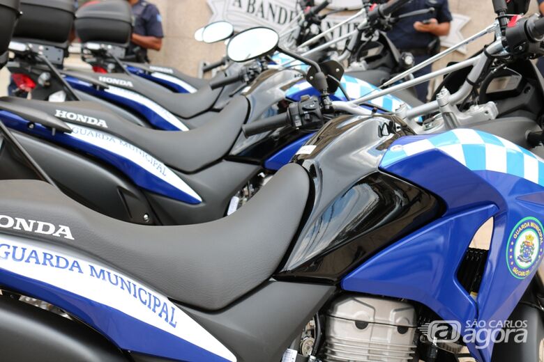 Guarda Municipal recebe quatro novas motocicletas - Crédito: Divulgação