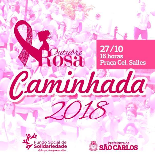 Acisc apoia a 6ª Caminhada Outubro Rosa que acontece neste sábado (27) -