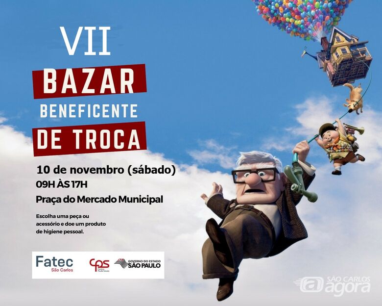 Fatec São Carlos realiza Bazar Beneficente de Troca na praça do Mercado Municipal - 