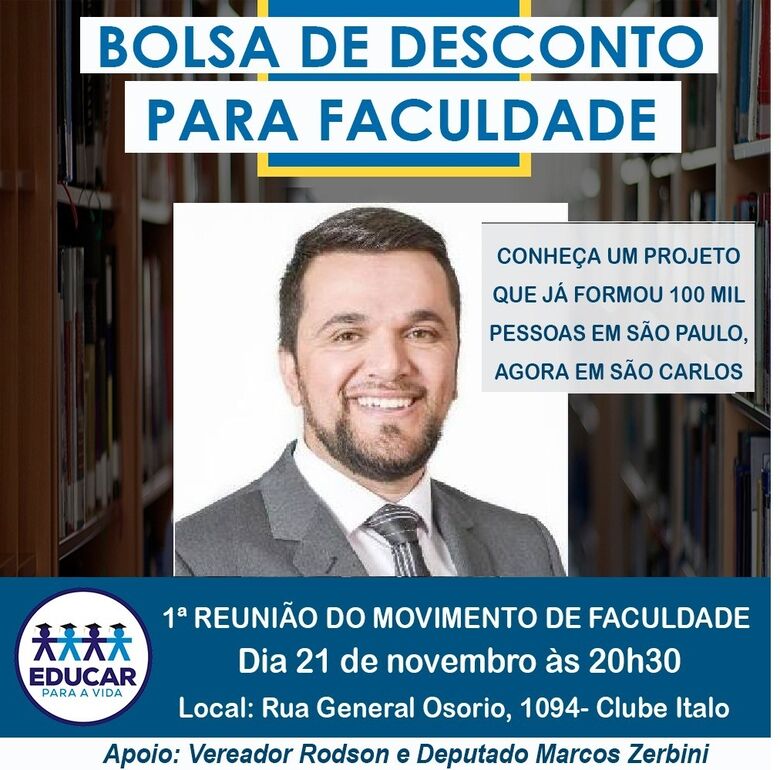 Movimento para ingressar em universidades será lançado em São Carlos -