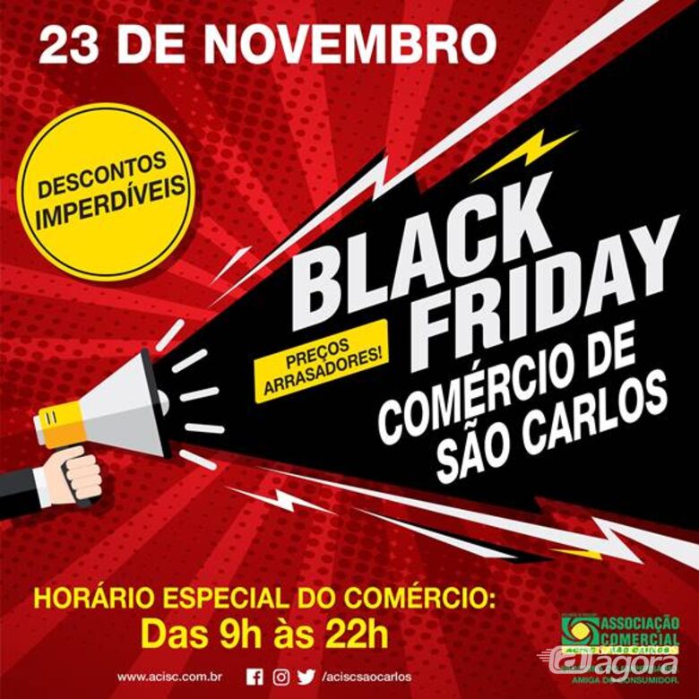 Black Friday em São Carlos terá horário especial no comércio - 