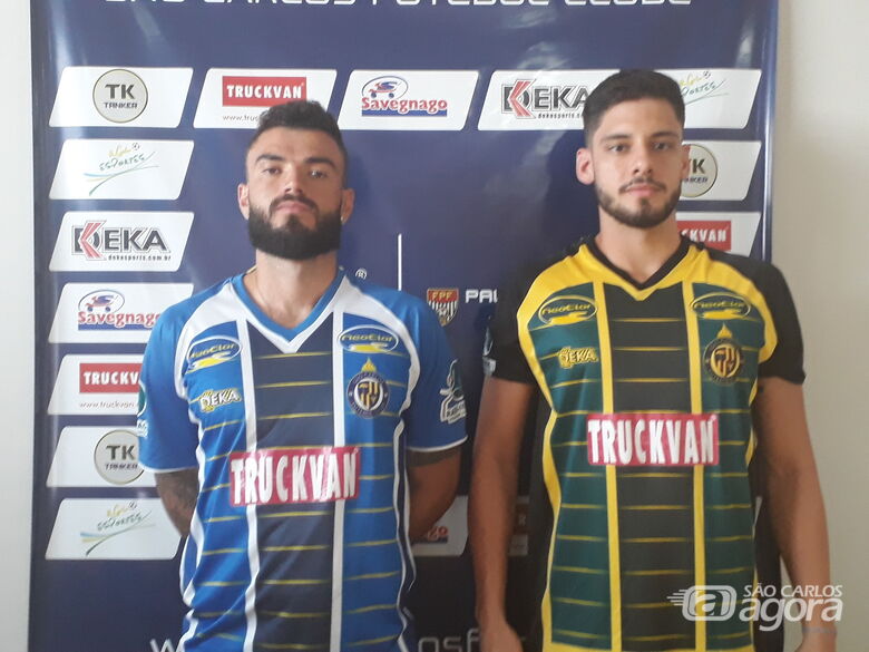 São Carlos apresenta o meia Gabriel Cajano e o goleiro Otávio - Crédito: Divulgação