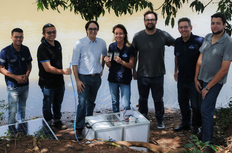 UFSCar cria purificador para acesso a água potável em locais remotos - Crédito: Luiz Gambardella/CCS