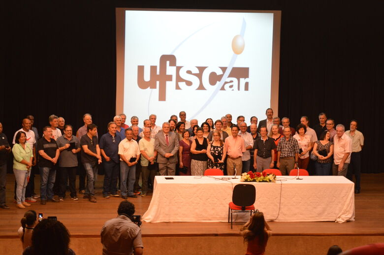 UFSCar presta homenagem a servidores com mais de 35 anos de carreira - Crédito: Stela Martins - AECR/UFSCar