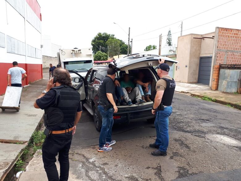 Operação conjunta termina com a prisão de 40 pessoas em São Carlos e região - Crédito: Divulgação