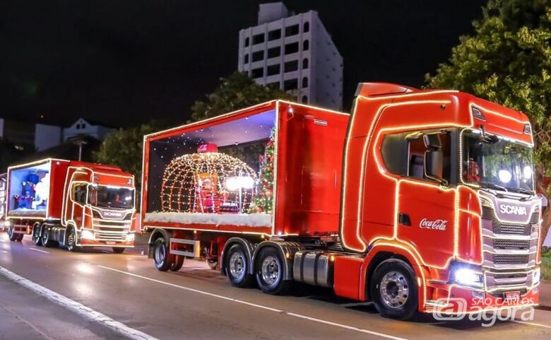 Caravana de Natal da Coca-Cola passa por São Carlos na terça-feira (11) - Crédito: Divulgação