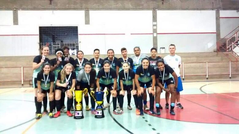 Futsal Feminino de Ibaté é vice-campeão adulto e 3º no Sub-21 da Liga Santa-ritense - Crédito: Divulgação