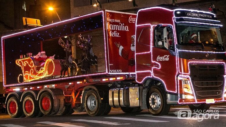 A magia e o brilho do Natal! Caravana iluminada da Coca-Cola chega a São Carlos - Crédito: Imagem Ilustrativa