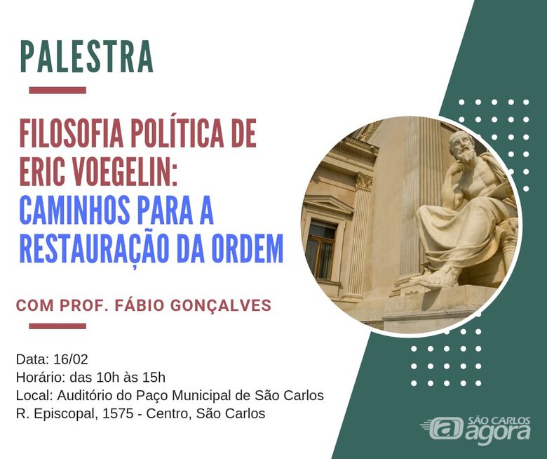 Palestra sobre política acontece no auditório do Paço Municipal -