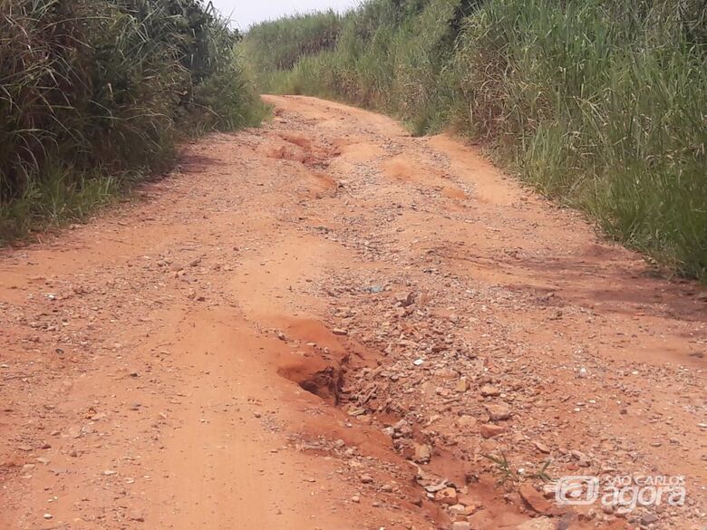 Usuários reclamam das condições de estrada municipal na região sul - Crédito: Maycon Maximino