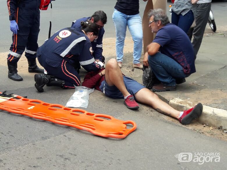 Motociclista fica ferido em perigoso cruzamento no Jardim Lutfalla - Crédito: Maycon Maximino