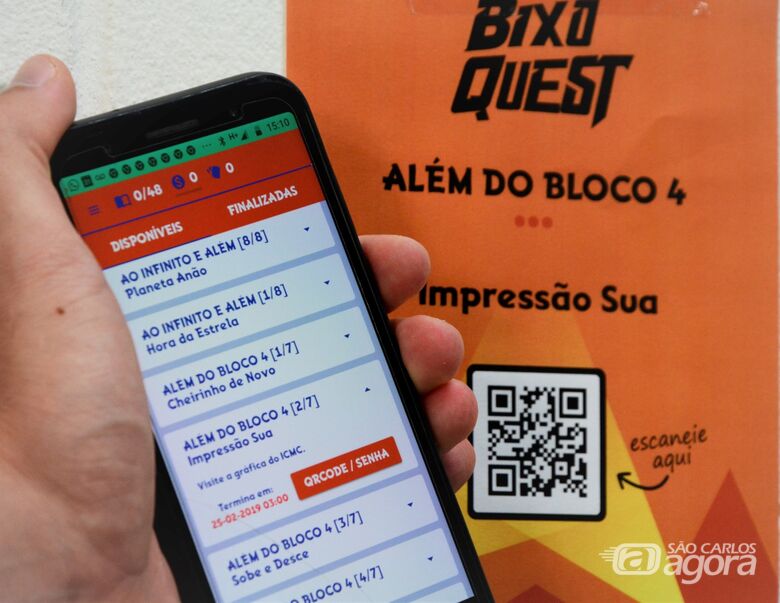 Chega mais: aperta o play e vem jogar BixoQuest na USP São Carlos - Crédito: Denise Casatti