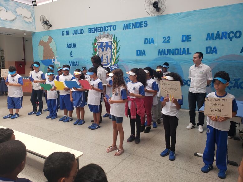 Dia Mundial da Água é tema de projeto em Escola Municipal de Ibaté - Crédito: Divulgação