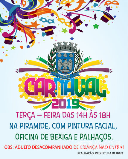 Prefeitura realiza Matinê de Carnaval para as crianças de Ibaté -