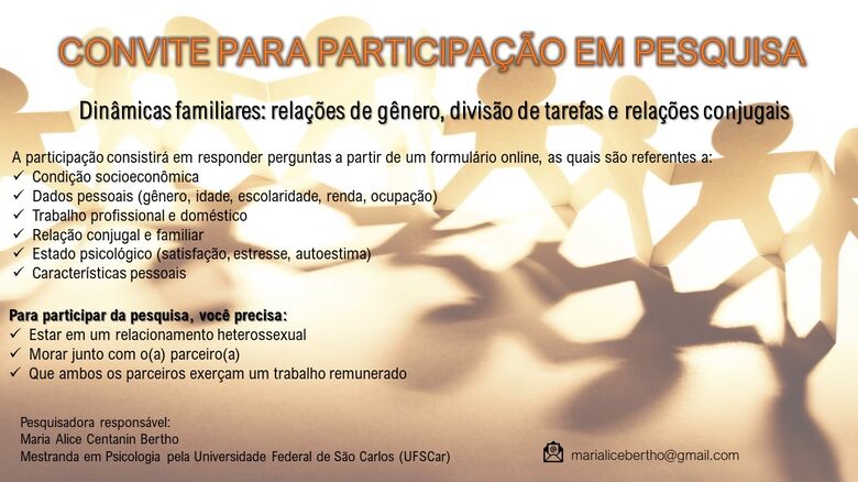 UFSCar realiza pesquisa que investiga aspectos das dinâmicas familiares -