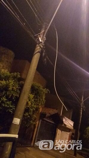 Desocupado corta rede elétrica e furta fios de poste - Crédito: Divulgação