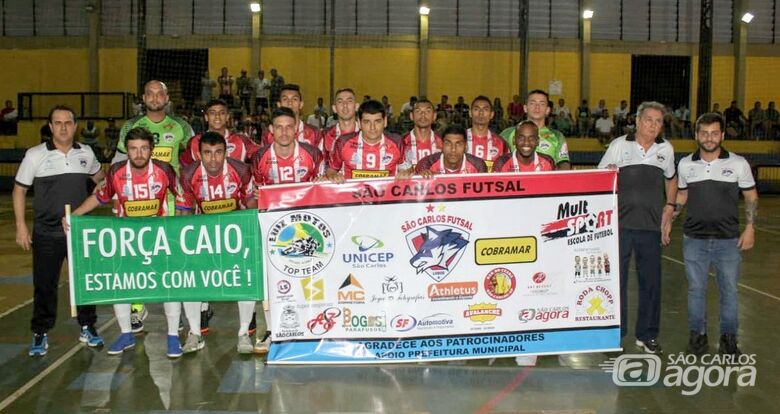 Goleiro de Américo Brasiliense para ataque e São Carlos Futsal fica no empate - Crédito: Marcos Escrivani