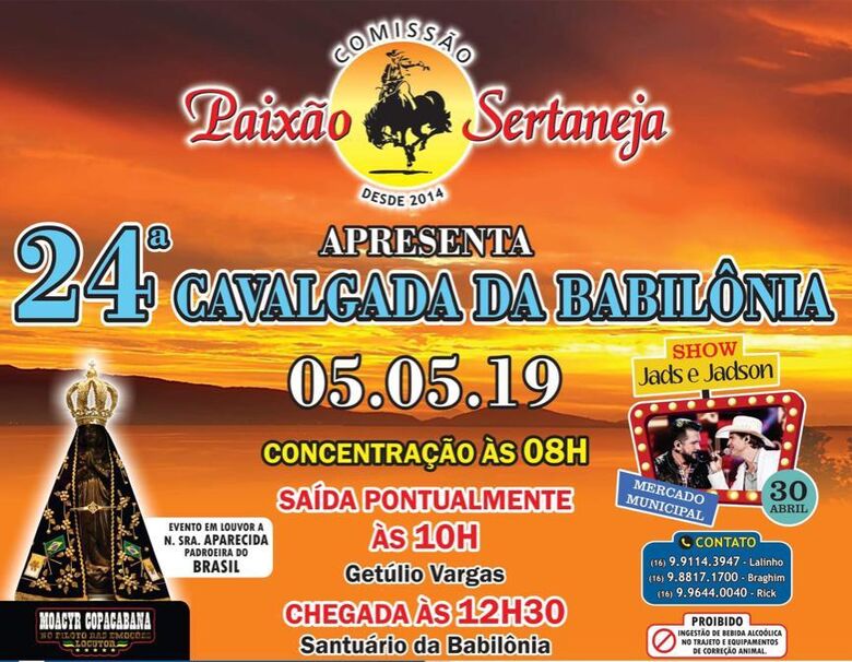 Crianças carentes serão ajudadas com Cavalgada da Babilônia -