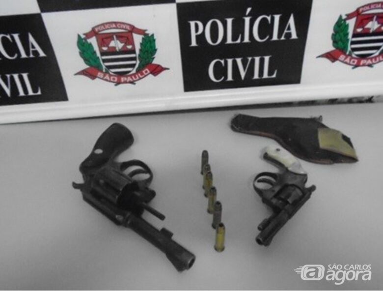 Segurança é preso pela Polícia Civil após ser flagrado armado em Porto Ferreira - Crédito: Divulgação