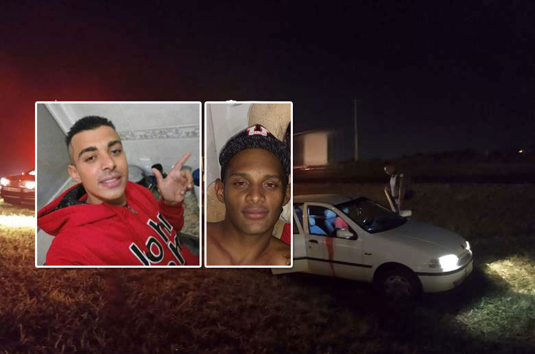 Felipe Tagliadelo e Lucas Henrique morreram durante a troca de tiros. - Crédito: São Carlos Agora