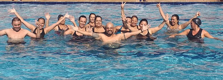Piscina do Centro da Juventude Elaine Viviani tem primeira aula de hidroginástica - Crédito: Divulgação