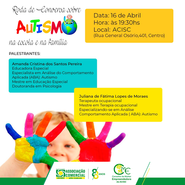 CME da Acisc promove palestra gratuita sobre autismo -