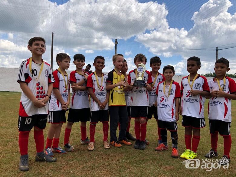 Salesianos é campeão no sub9 e vice no sub7 na Copa Cordeirópolis - Crédito: Divulgação